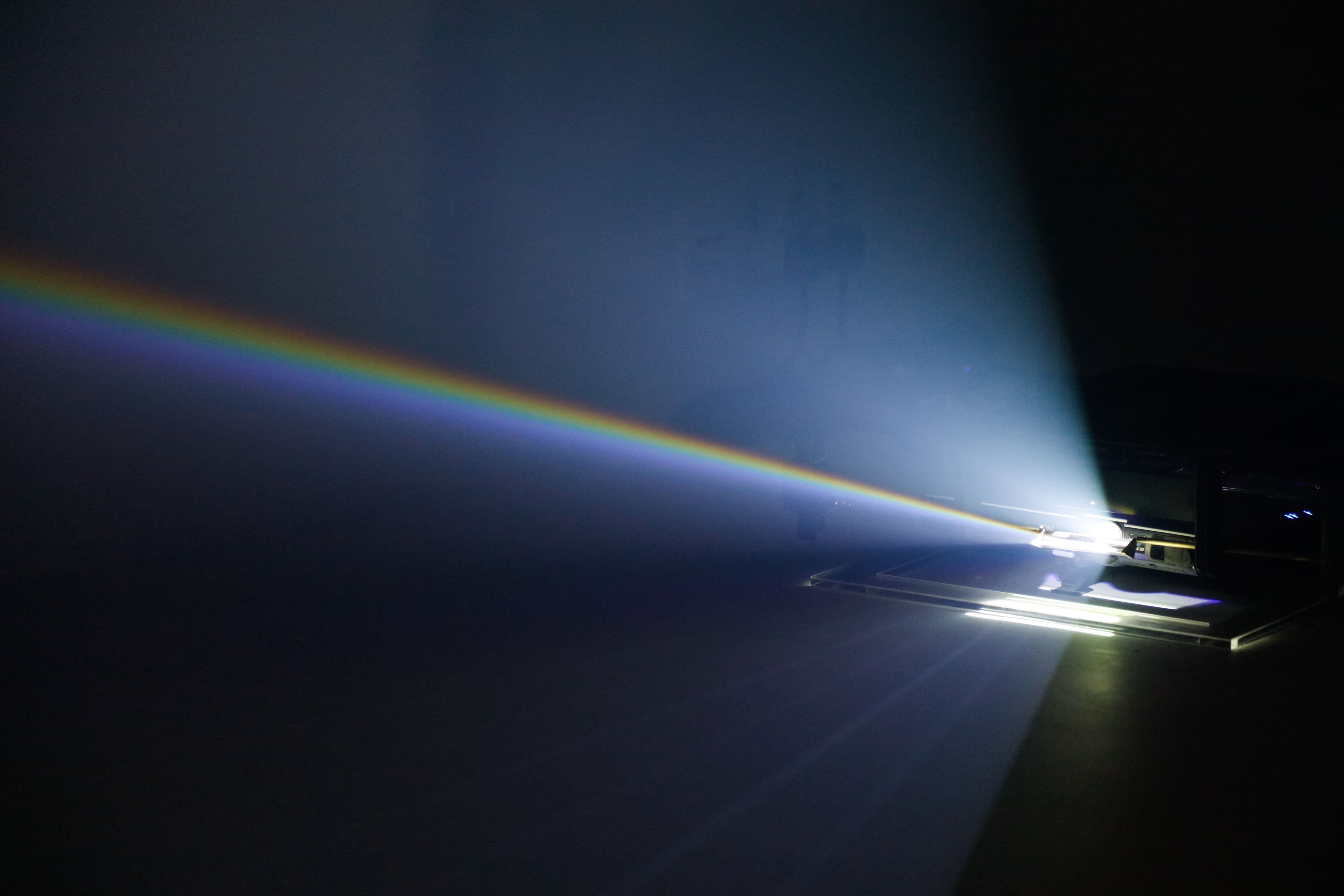 We Can’t See the Rainbow in the White — installation view